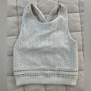 Marciano White Sleeveless Seamless Cropped Blouse, size XS/S